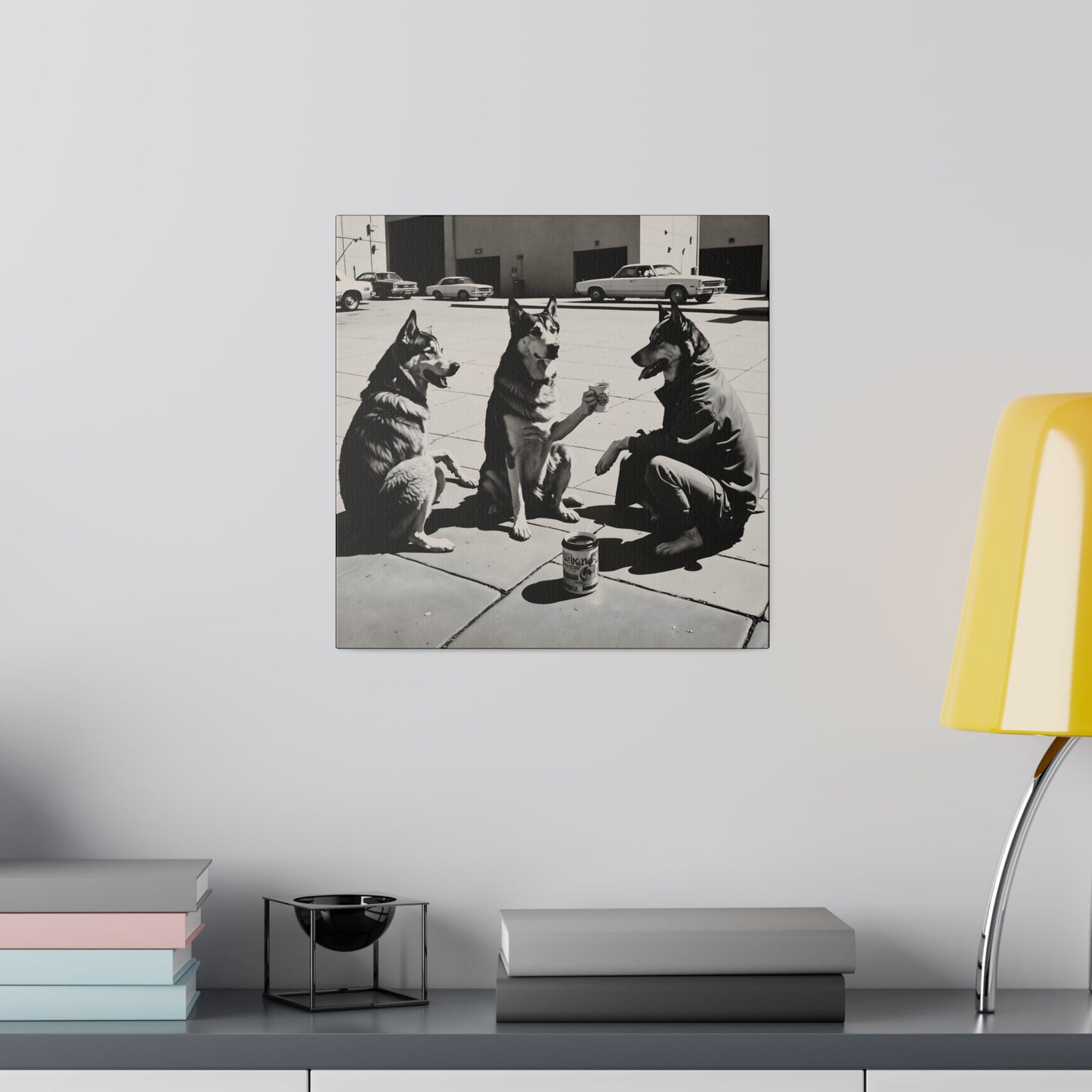 Husky Treff Canvas Print