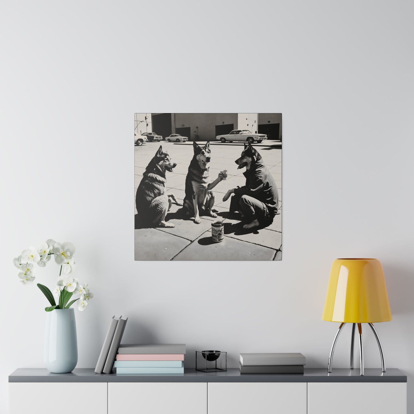 Husky Treff Canvas Print