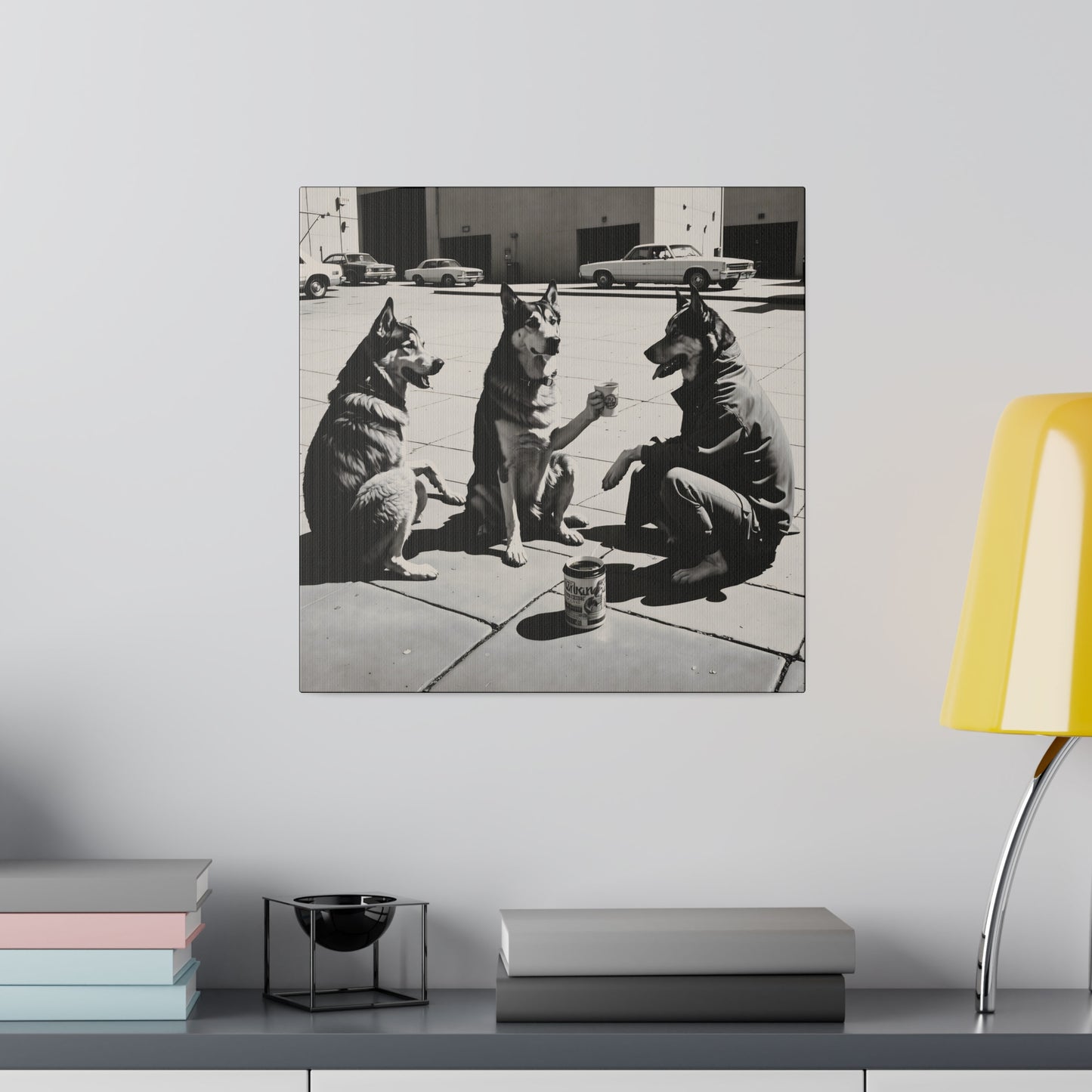 Husky Treff Canvas Print