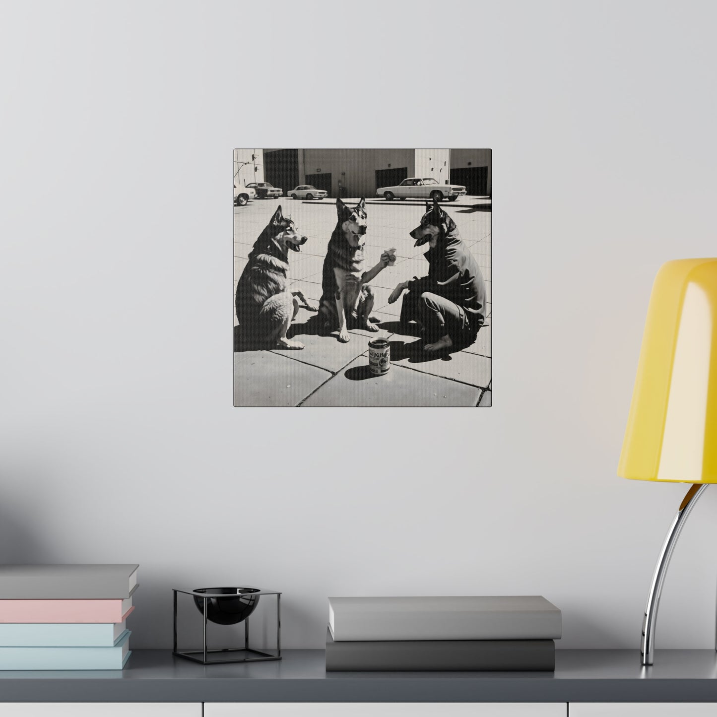 Husky Treff Canvas Print