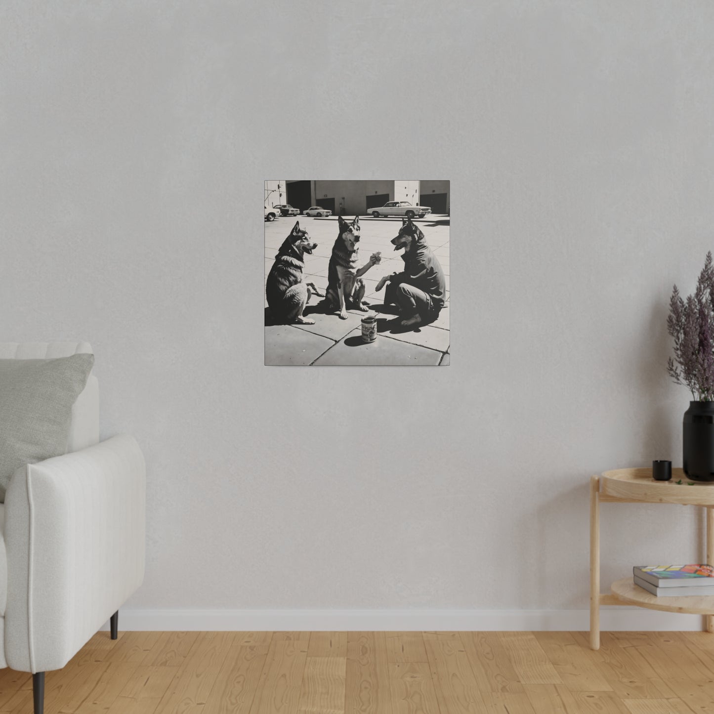 Husky Treff Canvas Print